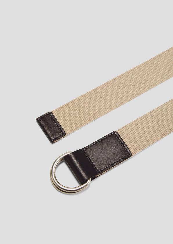 s.Oliver Canvas-Gürtel mit Doppel-D-Ring-Schließe