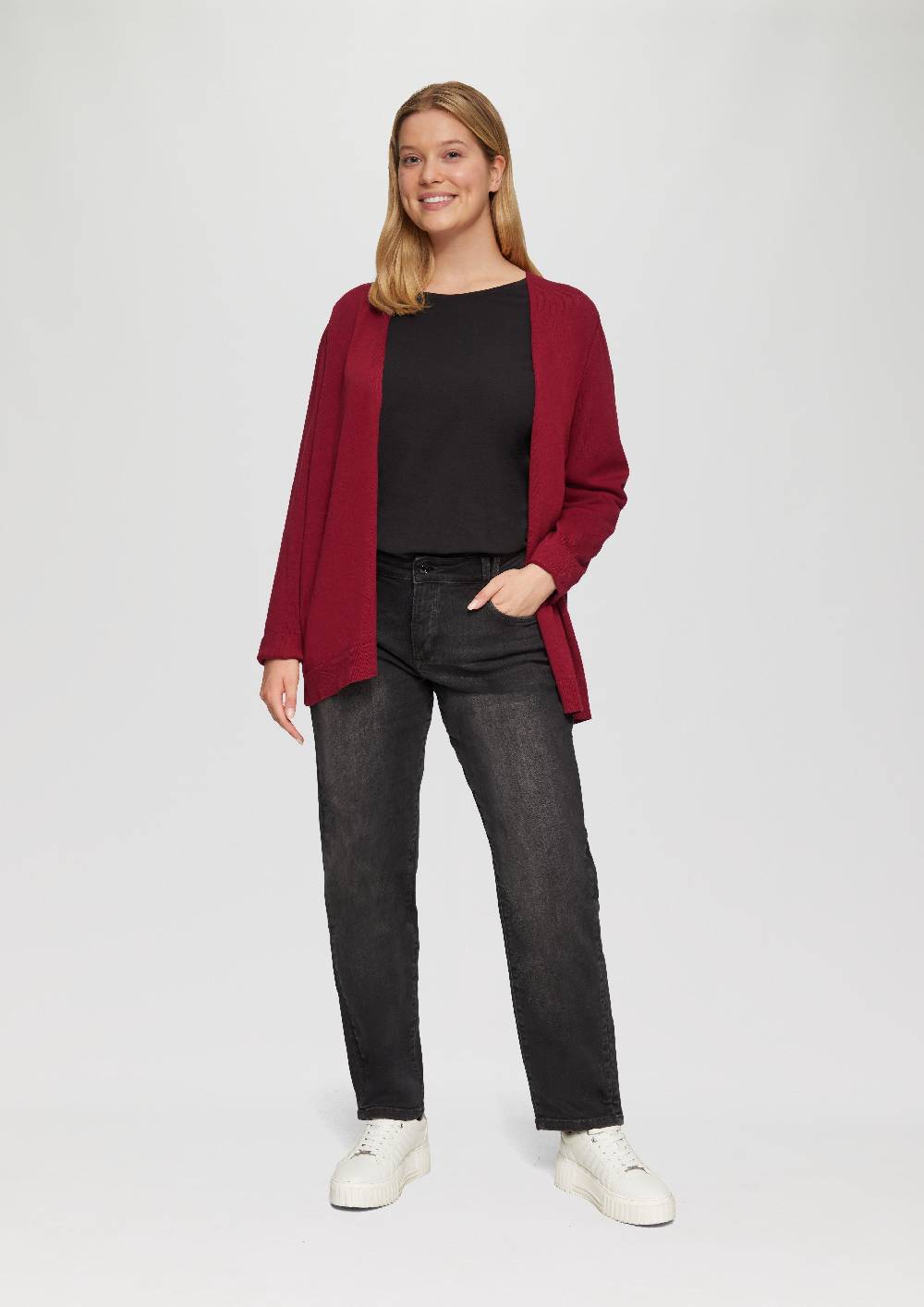 S.Oliver Cardigan Aus Viskose-Baumwollmix