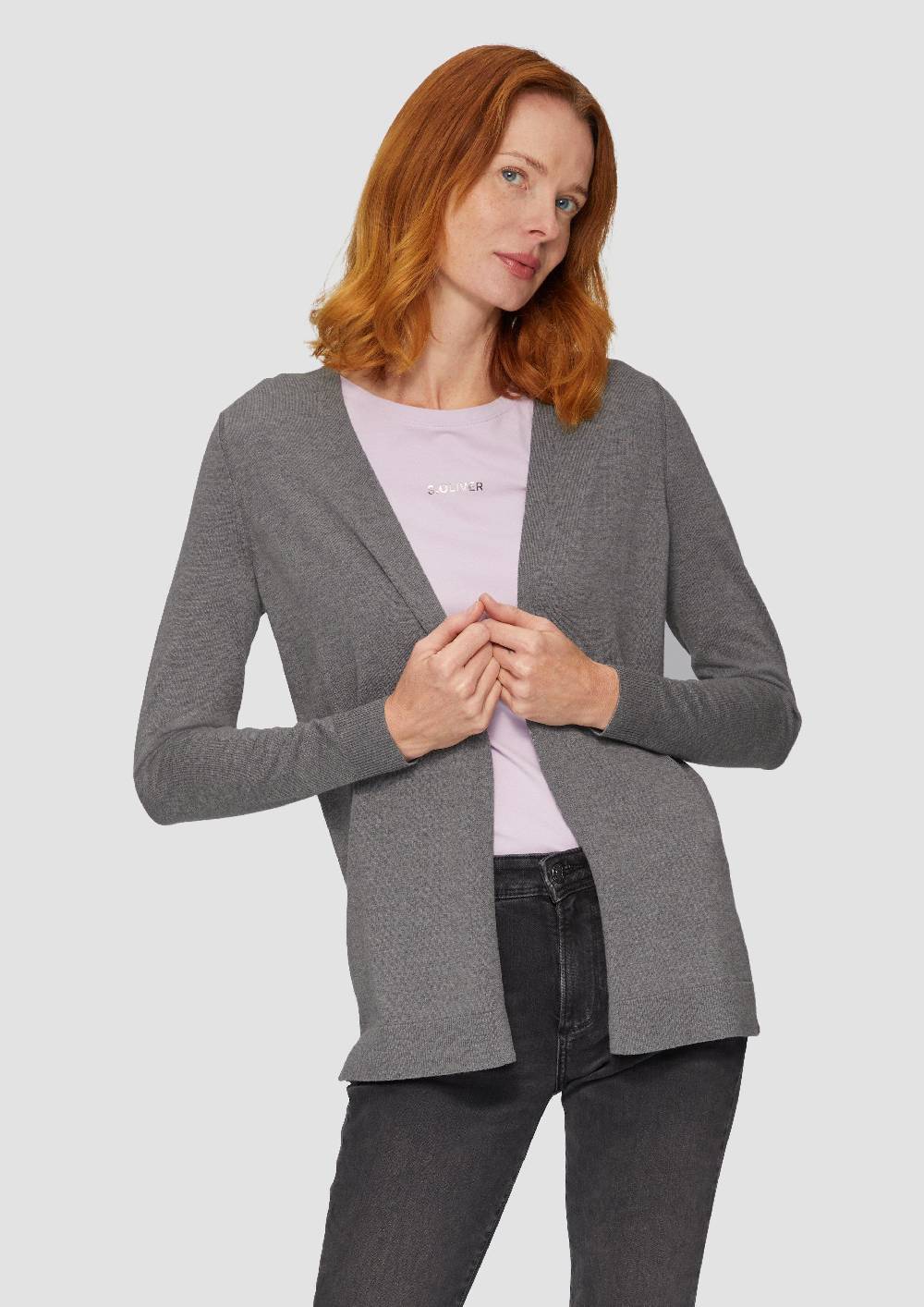 S.Oliver Cardigan Aus Viskose-Baumwollmix
