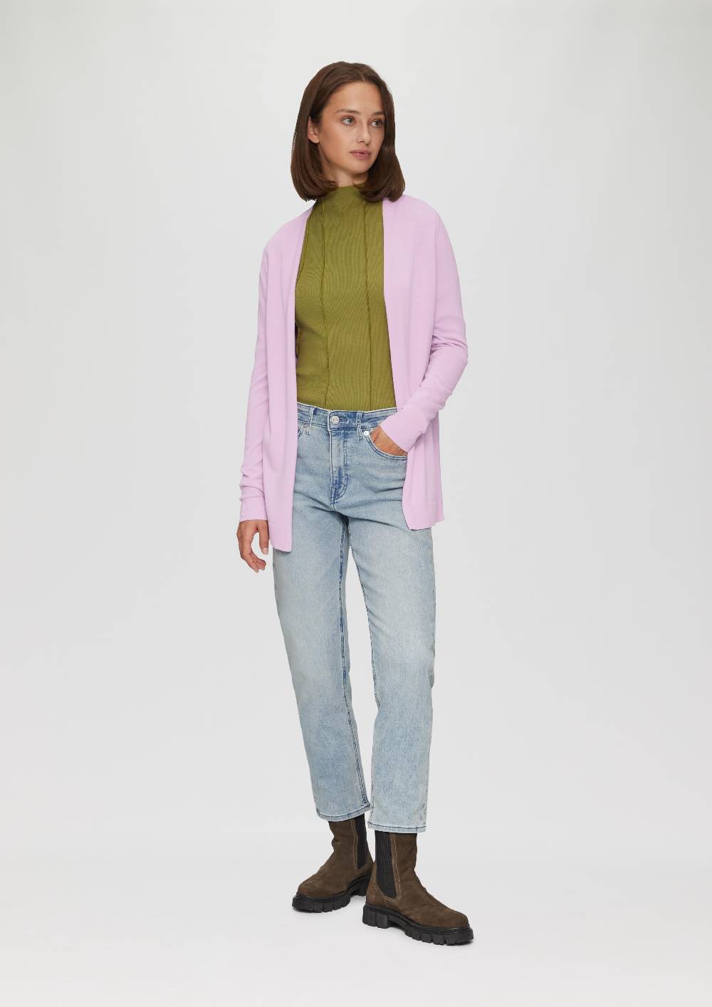 S.Oliver Cardigan Aus Viskose-Baumwollmix