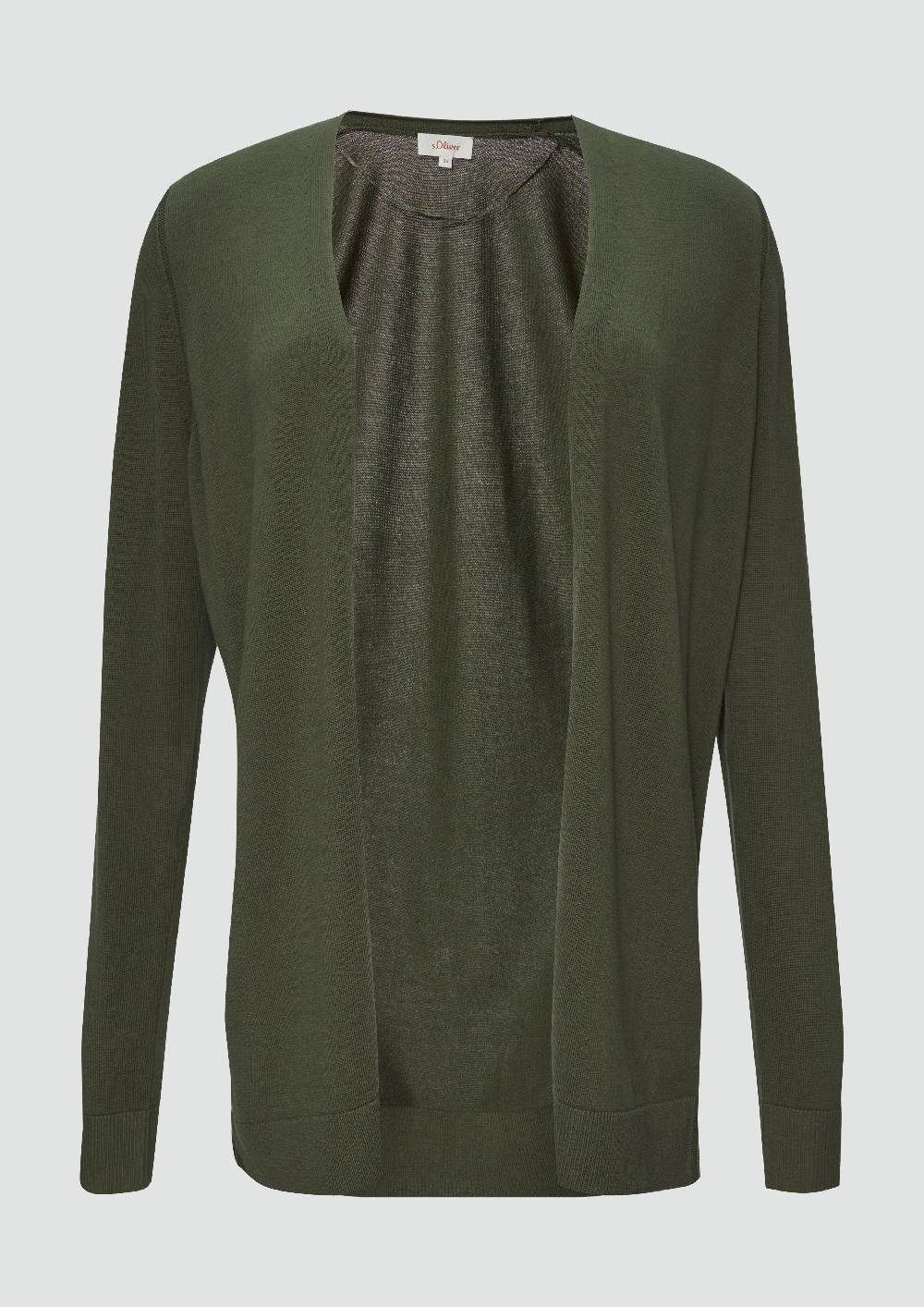 S.Oliver Cardigan Aus Viskose-Baumwollmix