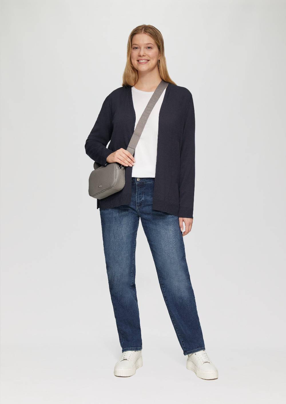 S.Oliver Cardigan Aus Viskose-Baumwollmix