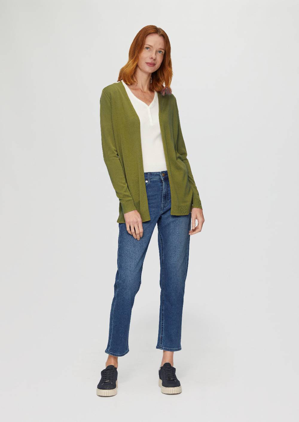 S.Oliver Cardigan Aus Viskose-Baumwollmix