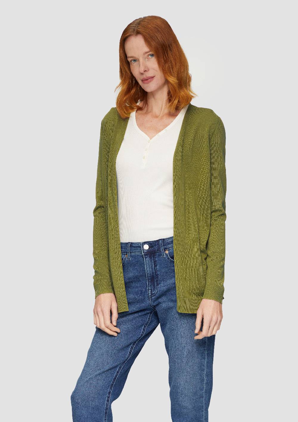 S.Oliver Cardigan Aus Viskose-Baumwollmix