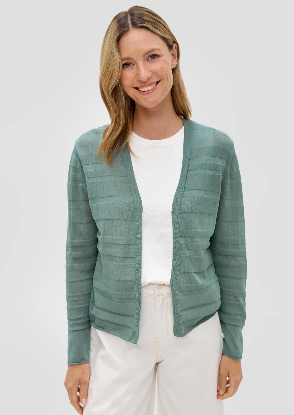 S.Oliver Cardigan Mit Musterstruktur