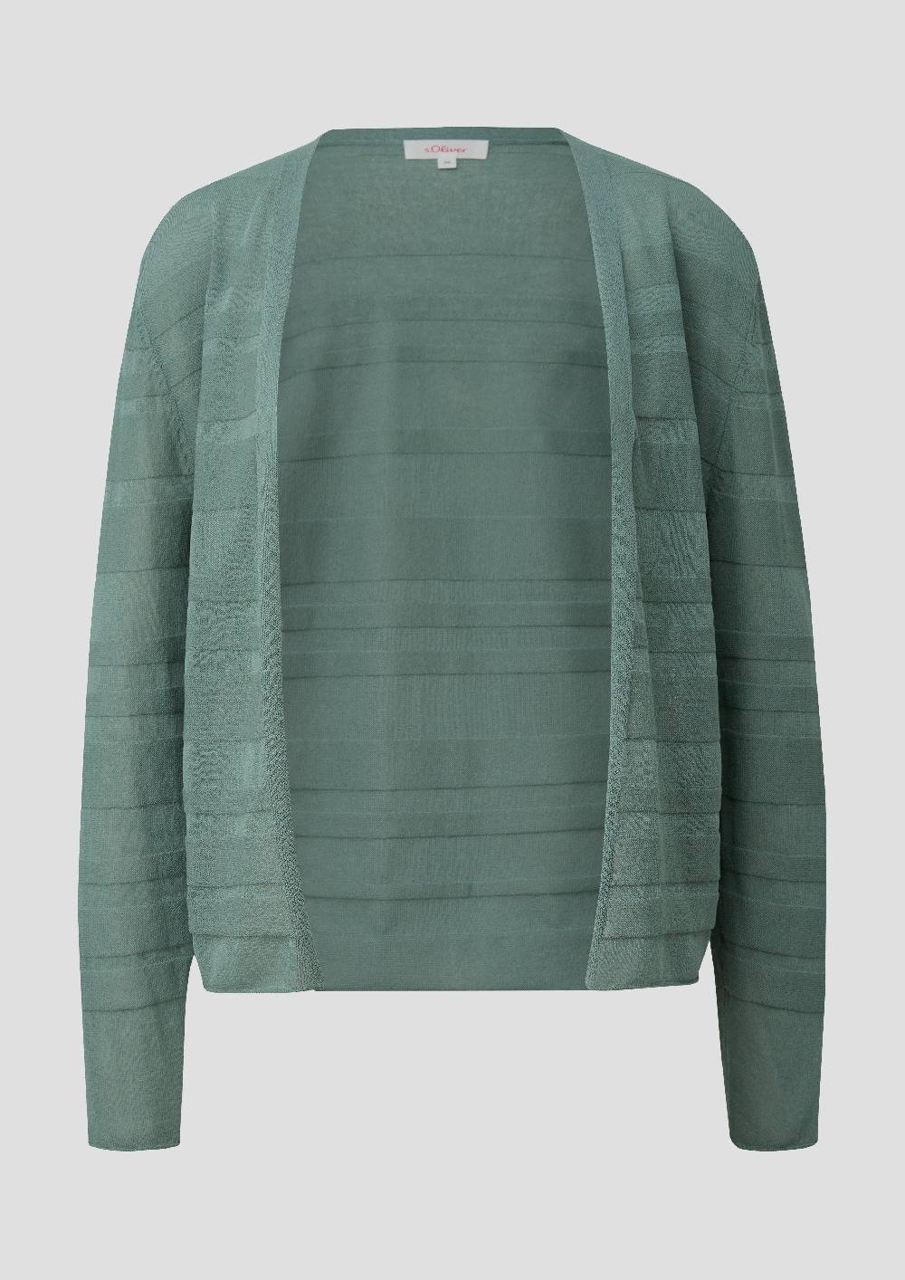 S.Oliver Cardigan Mit Musterstruktur