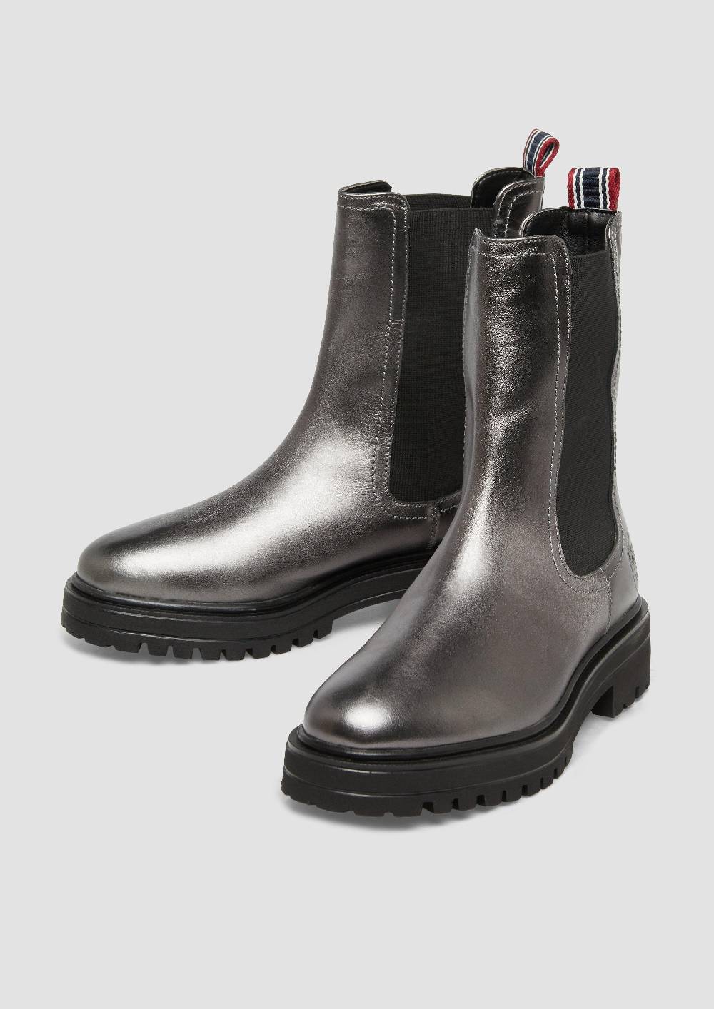 S.Oliver Chelsea Boots Aus Glattleder