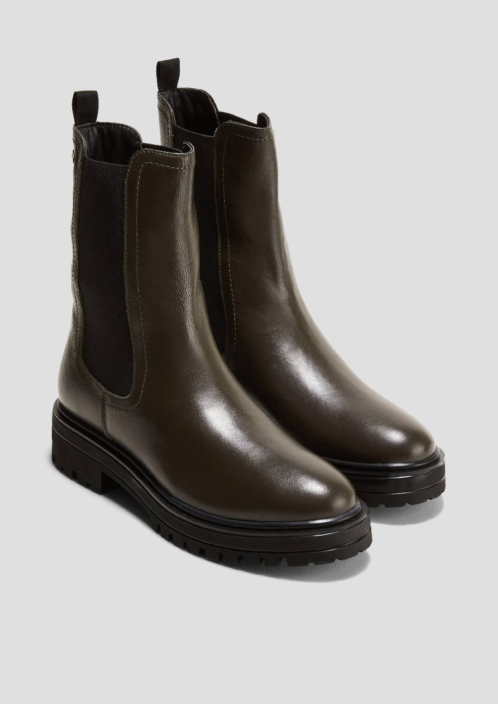 S.Oliver Chelsea Boots Aus Glattleder