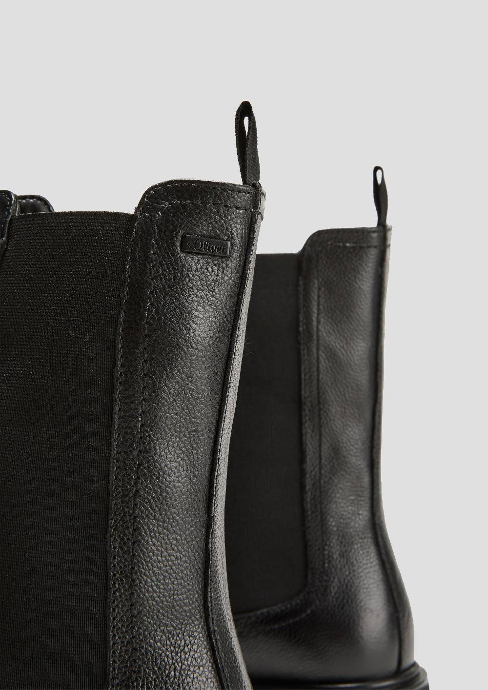 S.Oliver Chelsea Boots Aus Glattleder