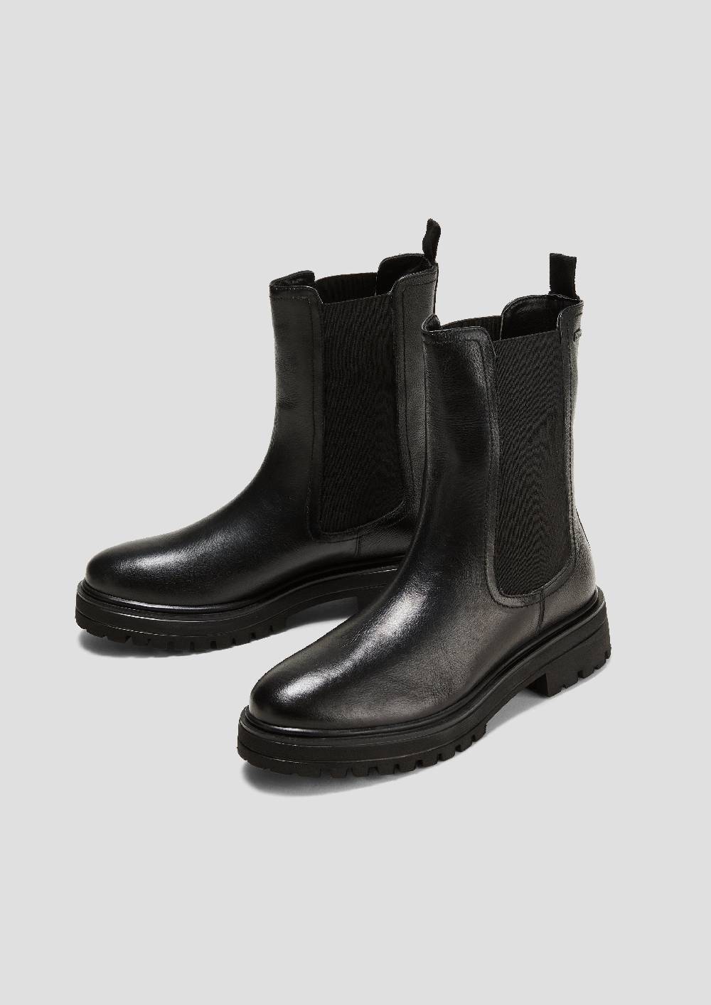 S.Oliver Chelsea Boots Aus Glattleder