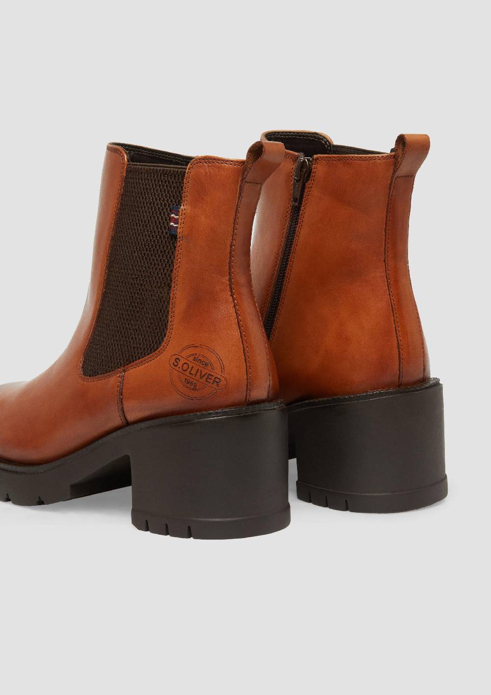 S.Oliver Chelsea-Boots Aus Leder