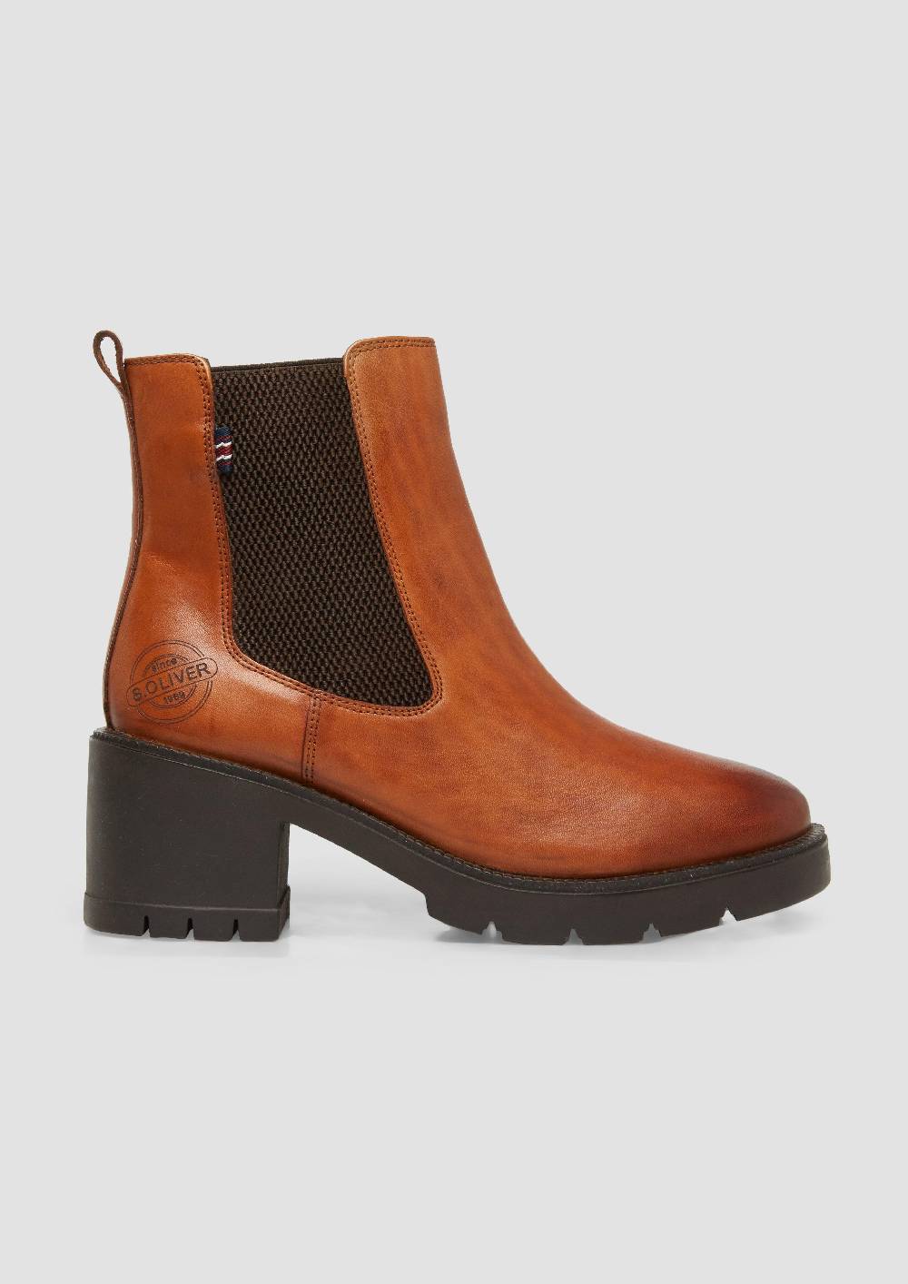 S.Oliver Chelsea-Boots Aus Leder