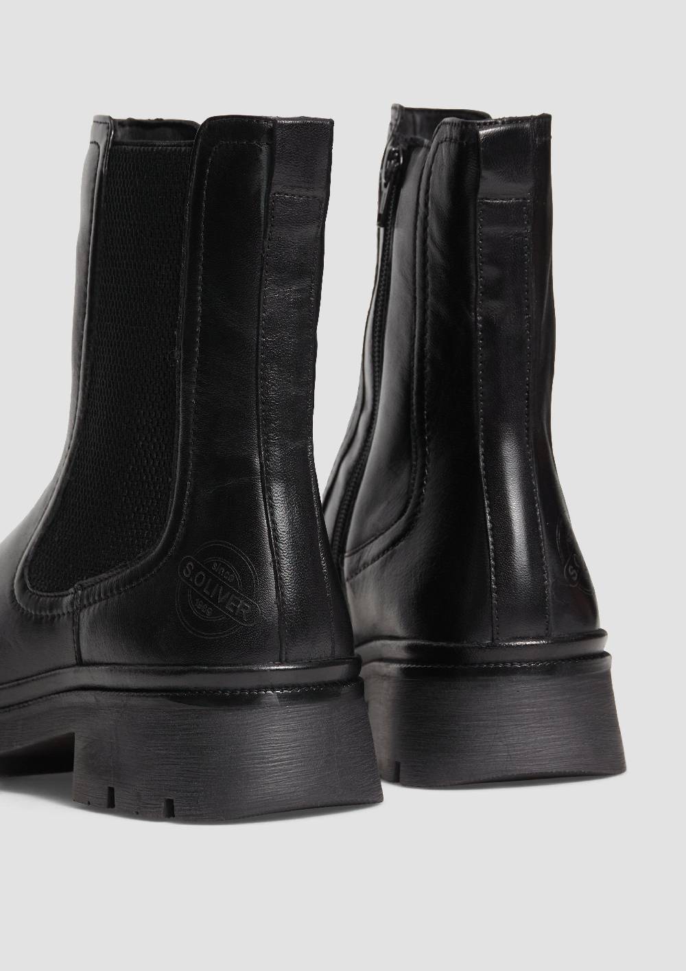 S.Oliver Chelsea Boots Aus Schafsleder