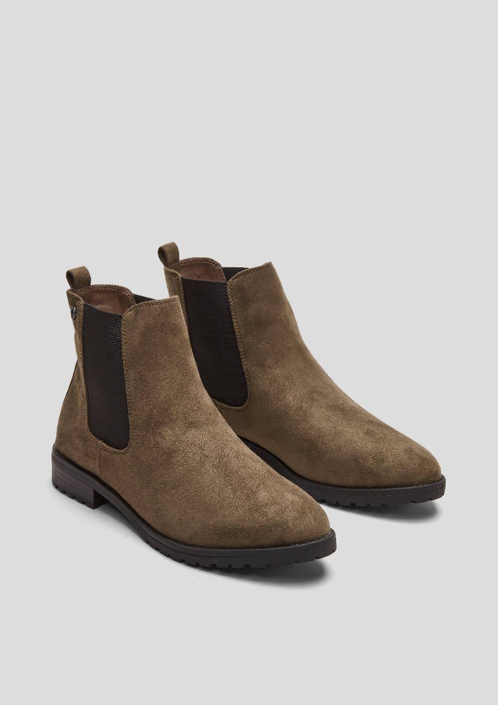 S.Oliver Chelsea Boots Aus Velours