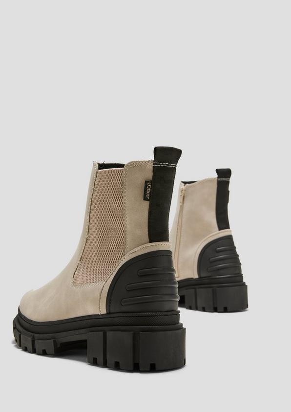 s.Oliver Chelsea Boots mit Kontrast-Detail