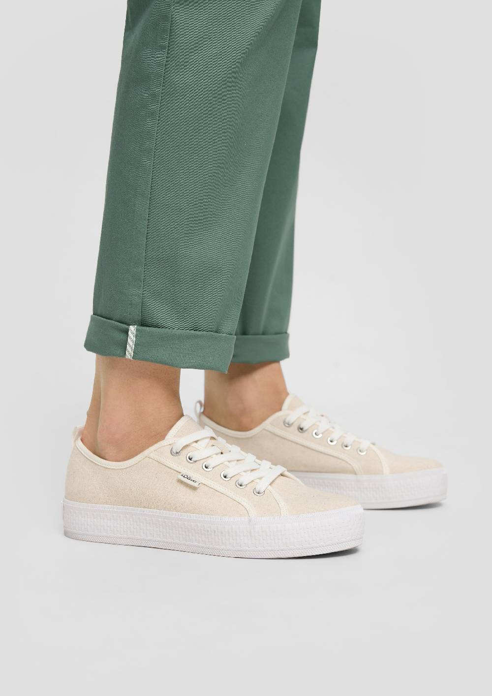 S.Oliver Chino Mit Gürtel Aus Baumwollstretch