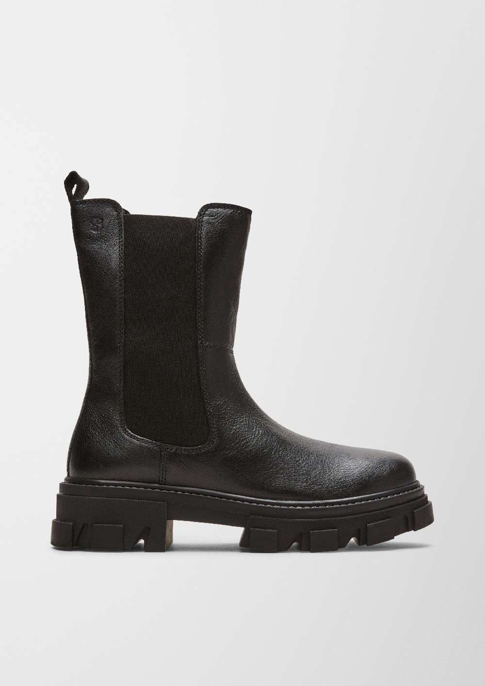 S.Oliver Chunky Boots Aus Glattleder