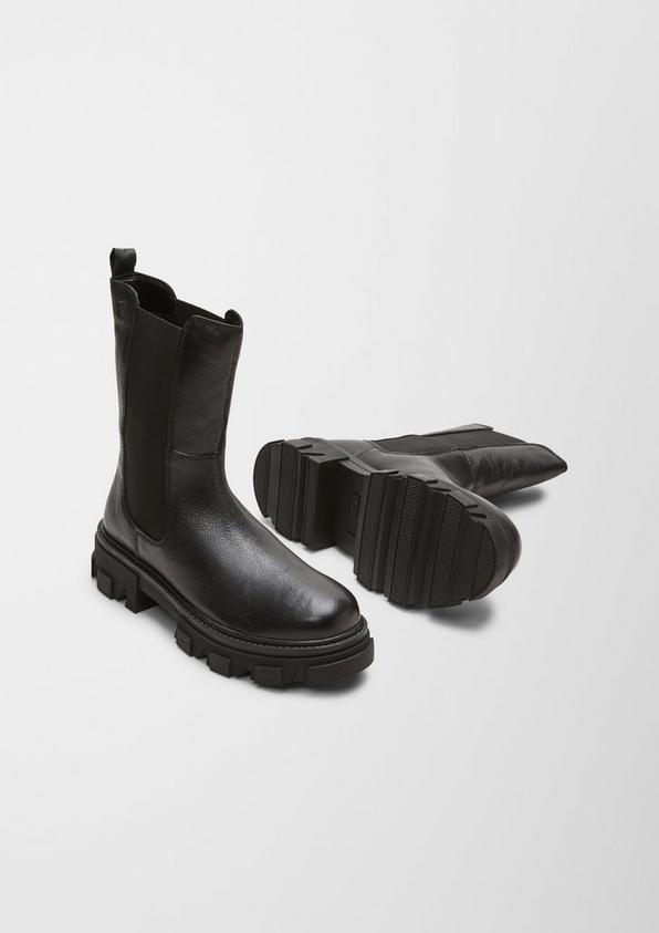 s.Oliver Chunky Boots aus Glattleder