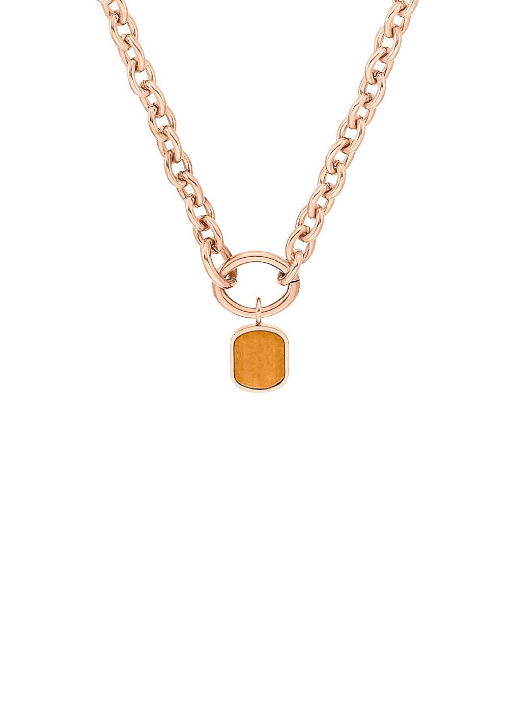 S.Oliver Chunky Halskette Mit Anhänger