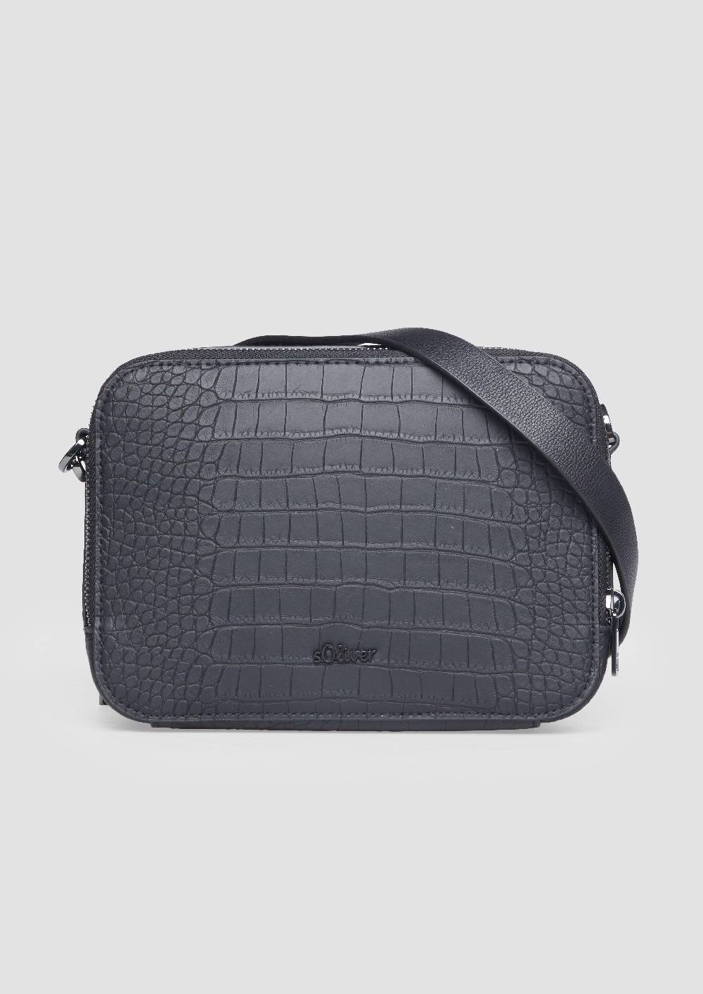 S.Oliver City-Bag In Krokodilleder-Optik