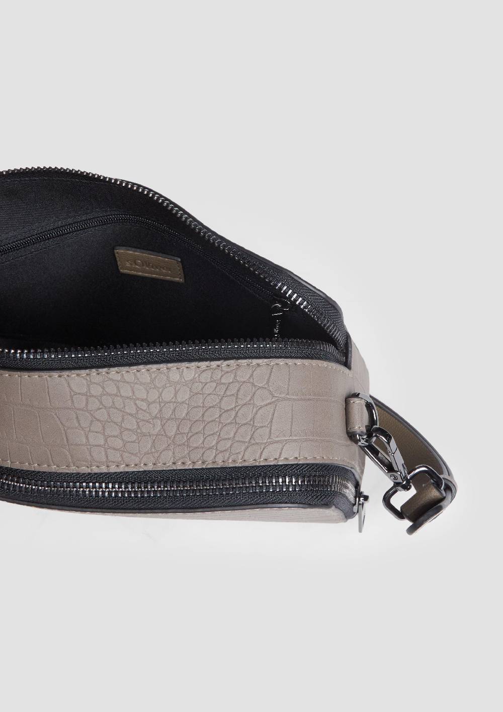 S.Oliver City-Bag In Krokodilleder-Optik