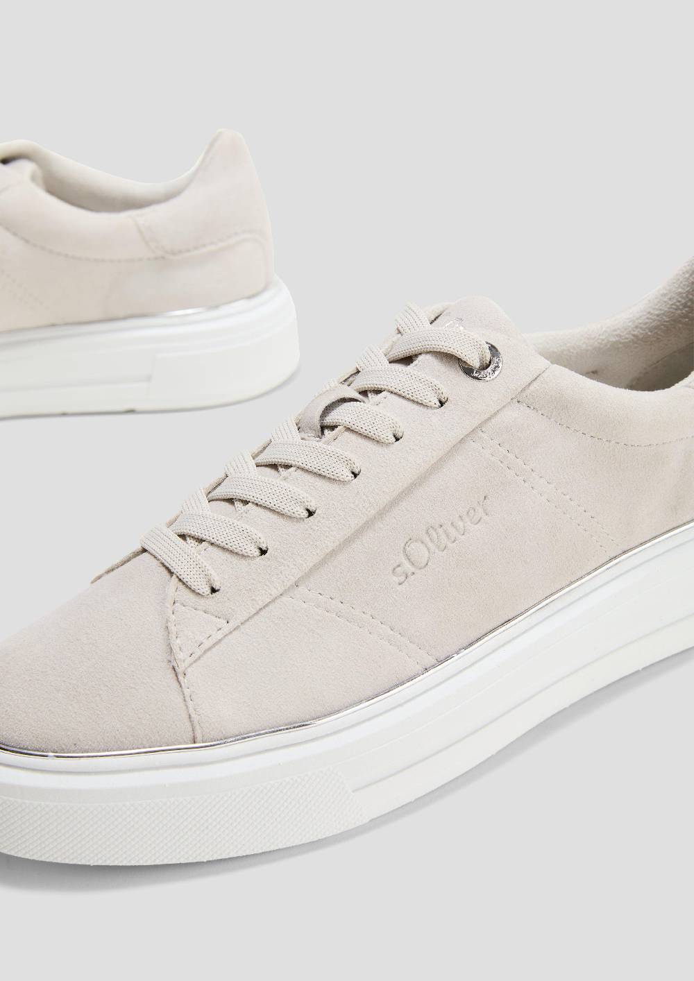 S.Oliver Cleane Sneaker Mit Wildleder