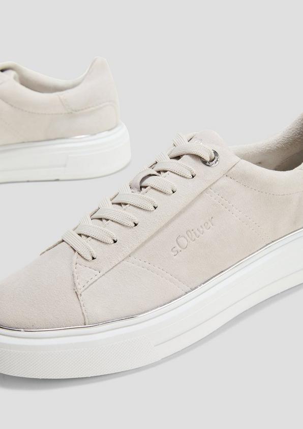 s.Oliver Cleane Sneaker mit Wildleder