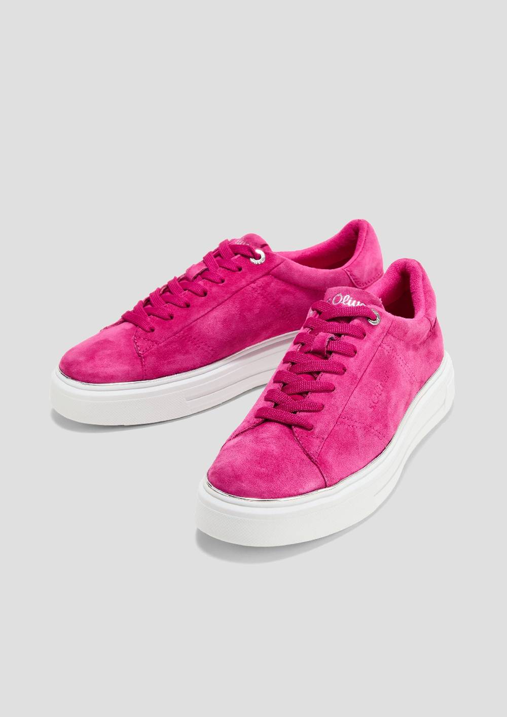 S.Oliver Cleane Sneaker Mit Wildleder