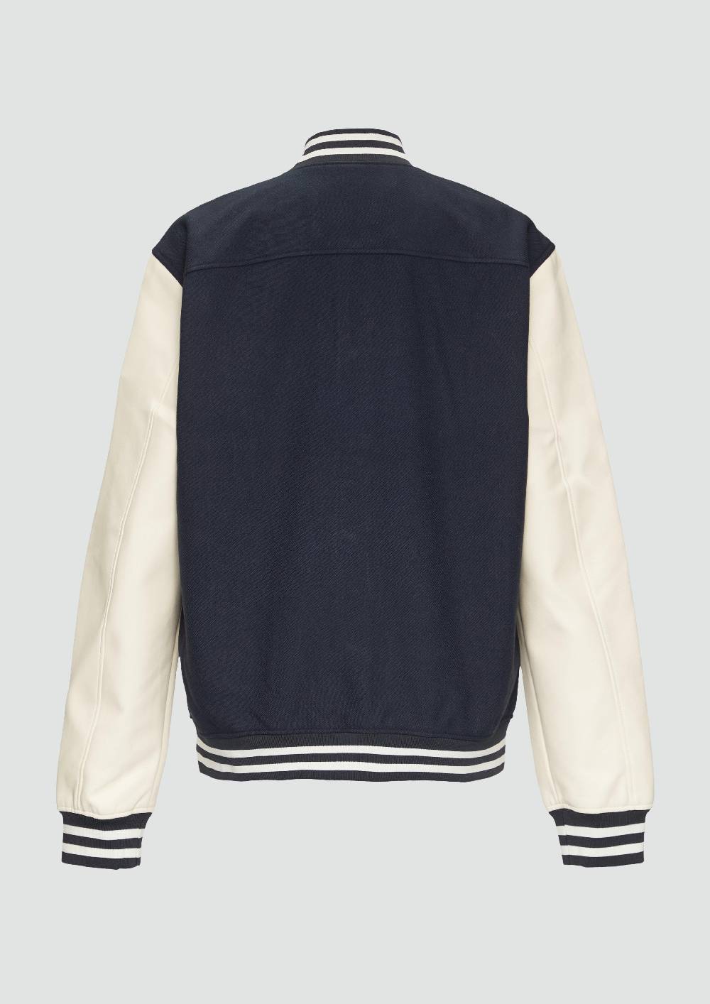 S.Oliver Collegejacke Aus Twill Und Lederimitat