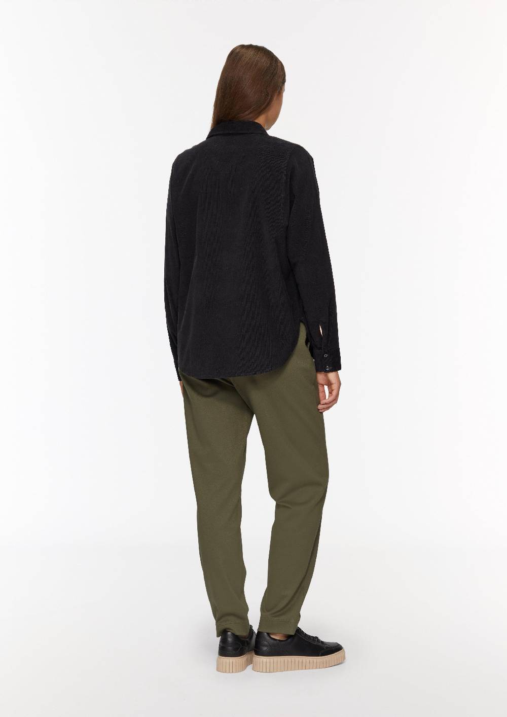 S.Oliver Cordbluse Im Relaxed Fit Mit Naht-Details