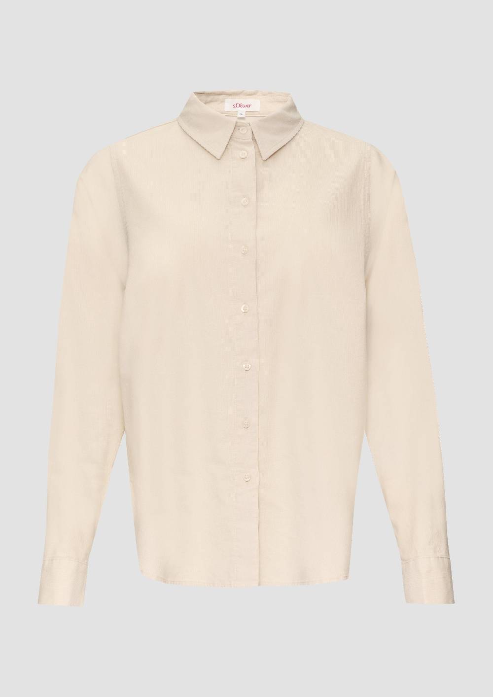 S.Oliver Cordbluse Im Relaxed Fit Mit Naht-Details