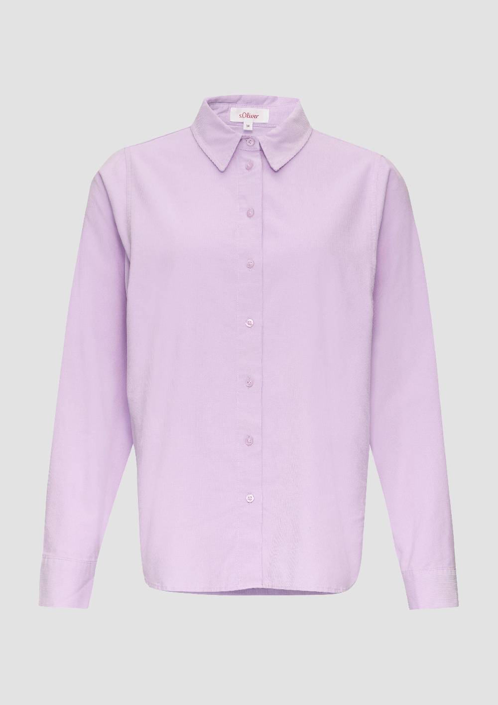 S.Oliver Cordbluse Im Relaxed Fit Mit Naht-Details