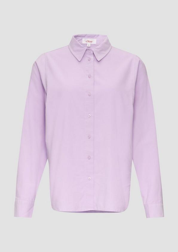 S.Oliver Cordbluse Im Relaxed Fit Mit Naht-Details