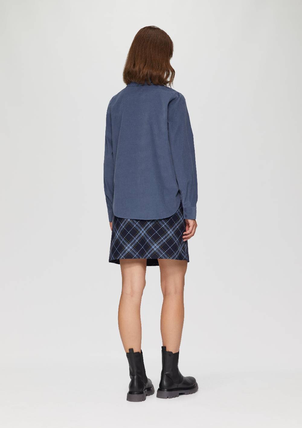 S.Oliver Cordbluse Im Relaxed Fit Mit Naht-Details