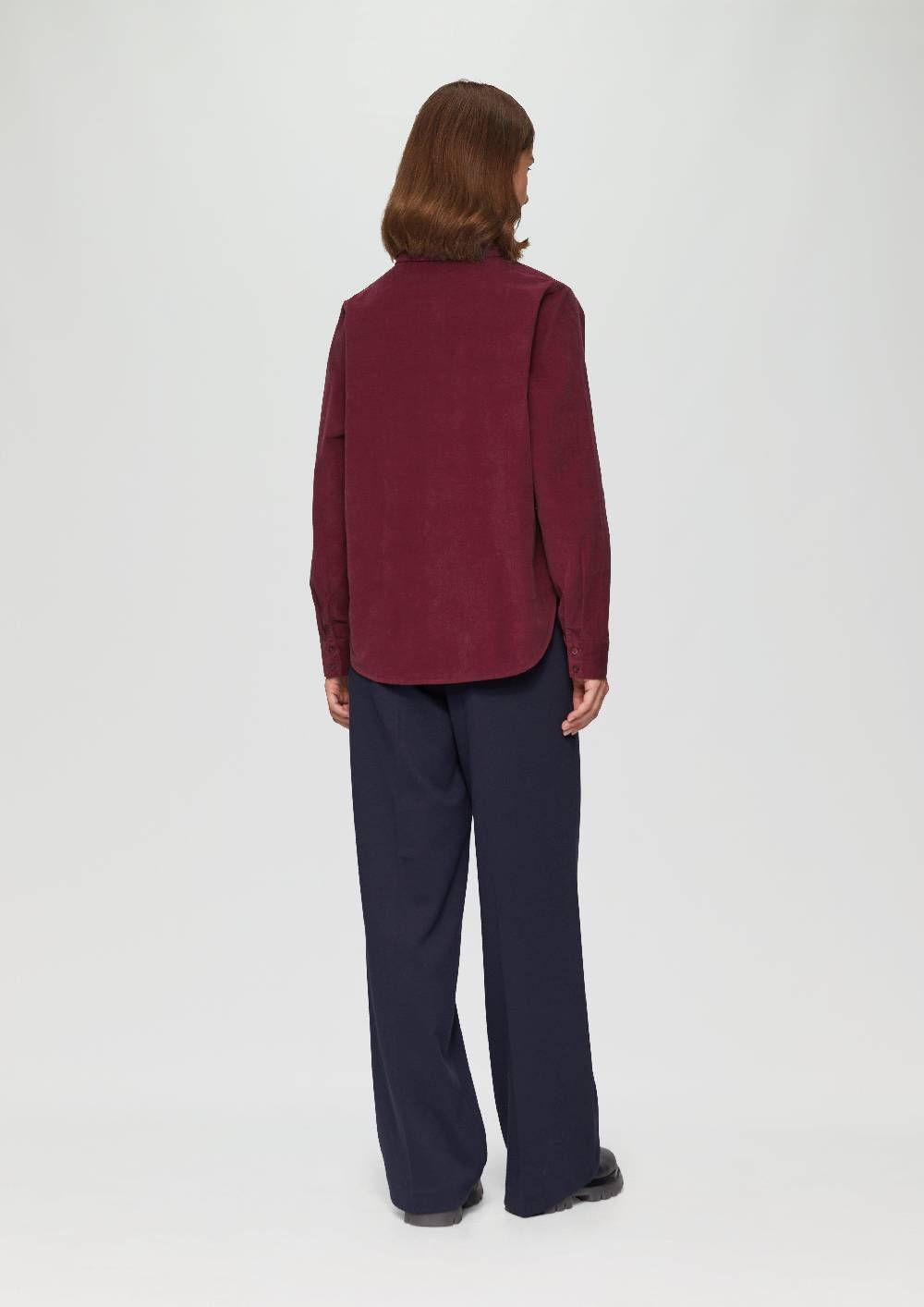 S.Oliver Cordbluse Im Relaxed Fit Mit Naht-Details