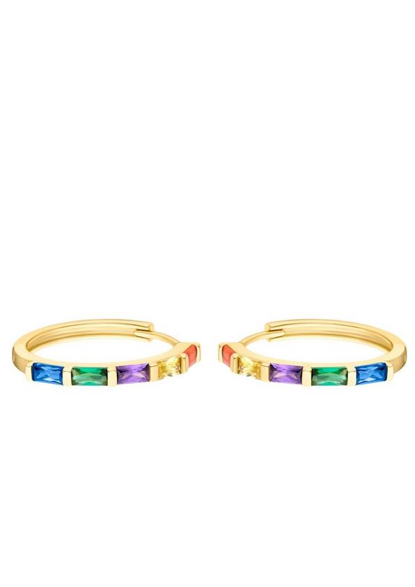 s.Oliver Creolen mit bunten Zirkoniasteinen