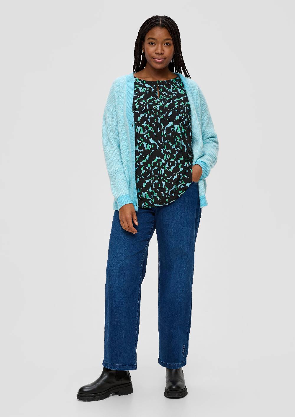 S.Oliver Crêpe-Bluse Aus Reiner Viskose