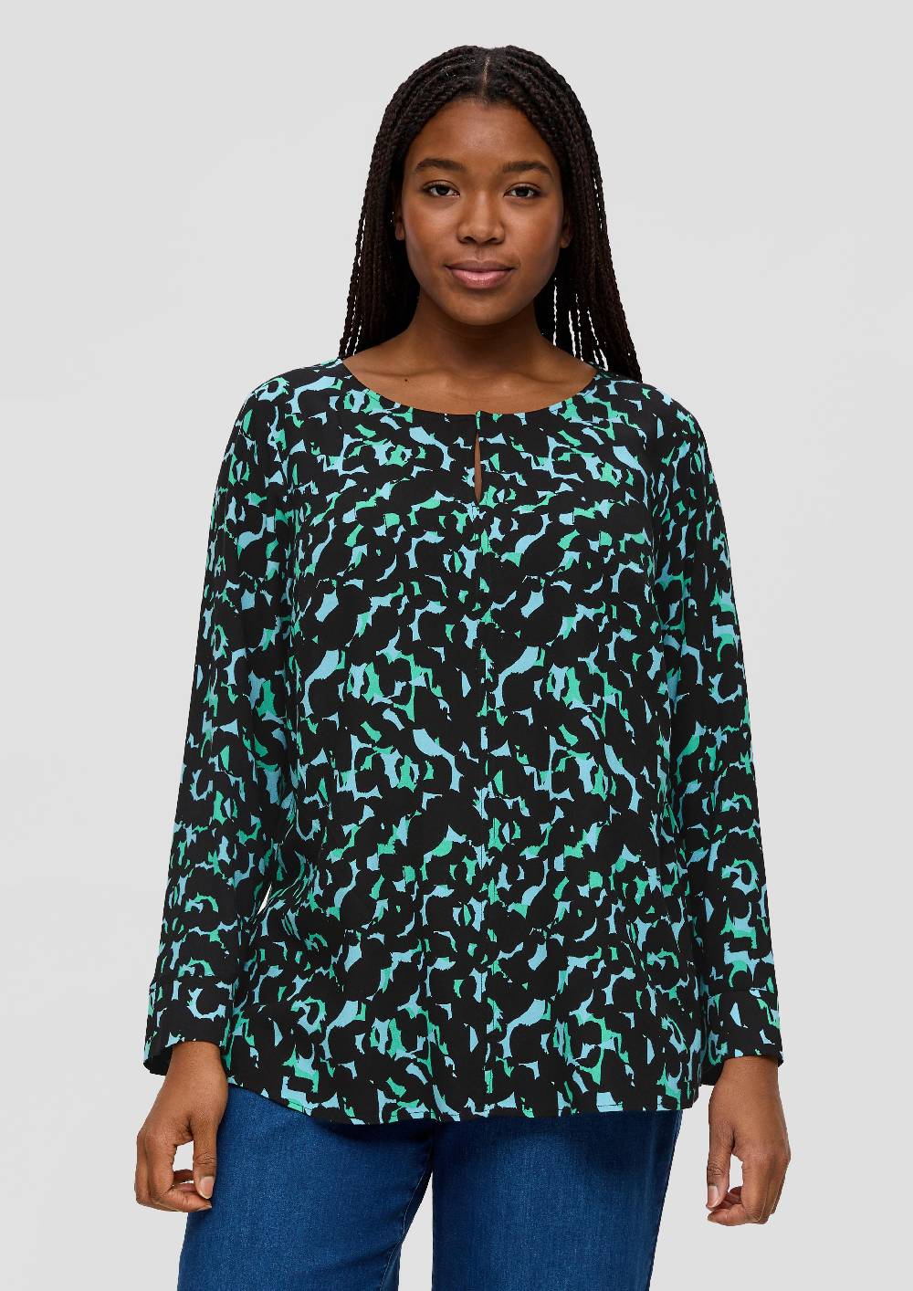 S.Oliver Crêpe-Bluse Aus Reiner Viskose