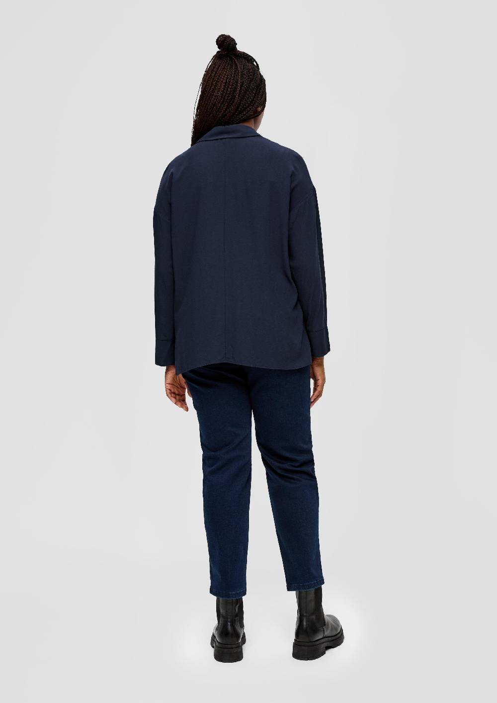 S.Oliver Crêpe-Bluse Aus Viskose