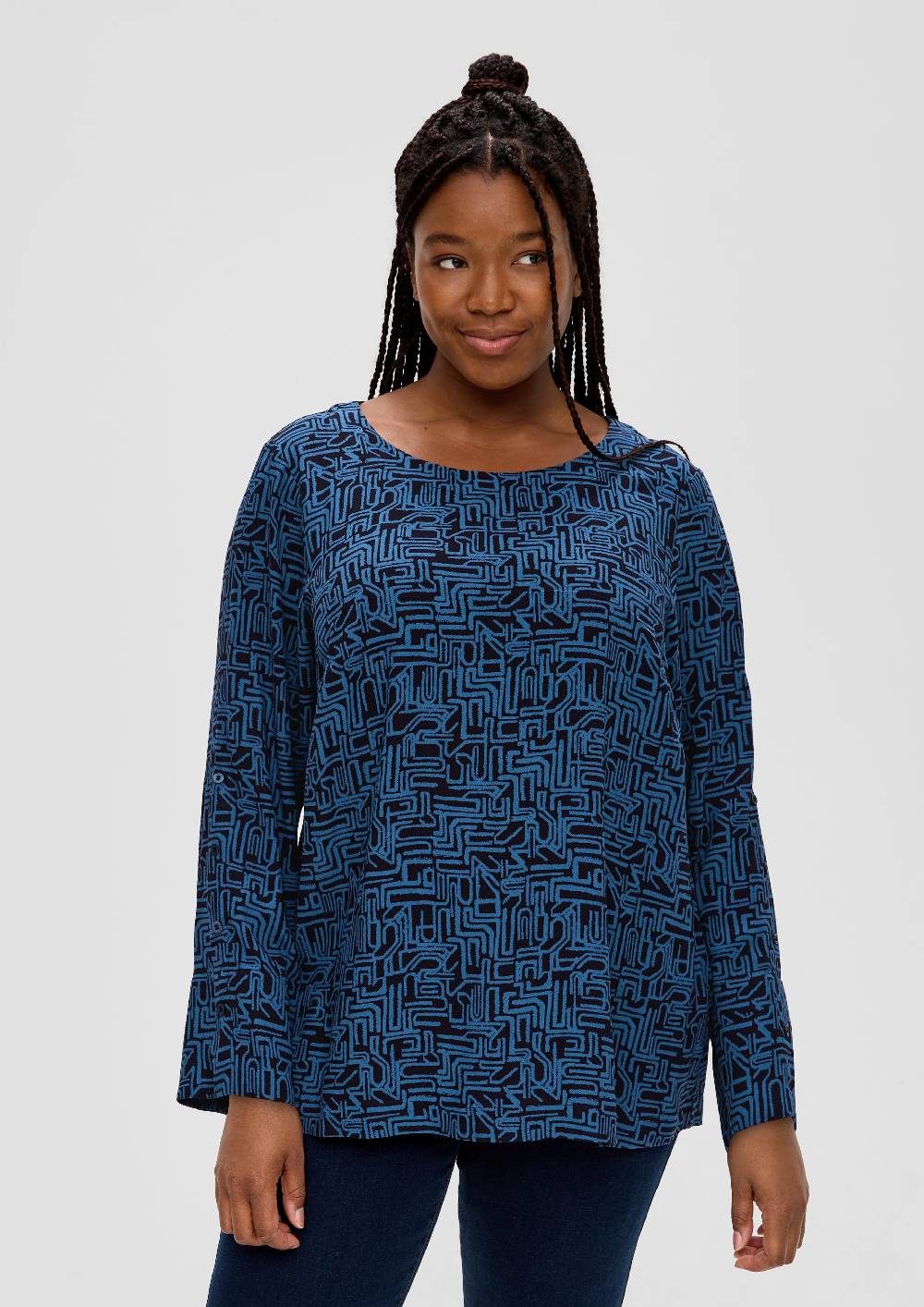 S.Oliver Crêpe-Bluse Aus Viskose