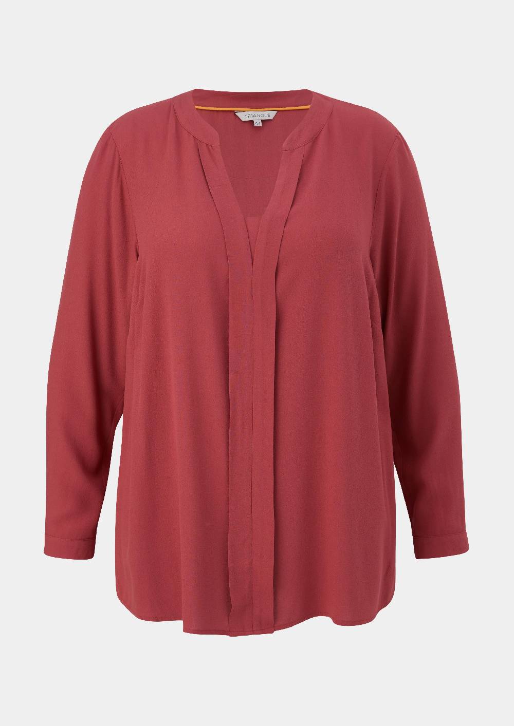 S.Oliver Crêpe-Bluse Mit Passe