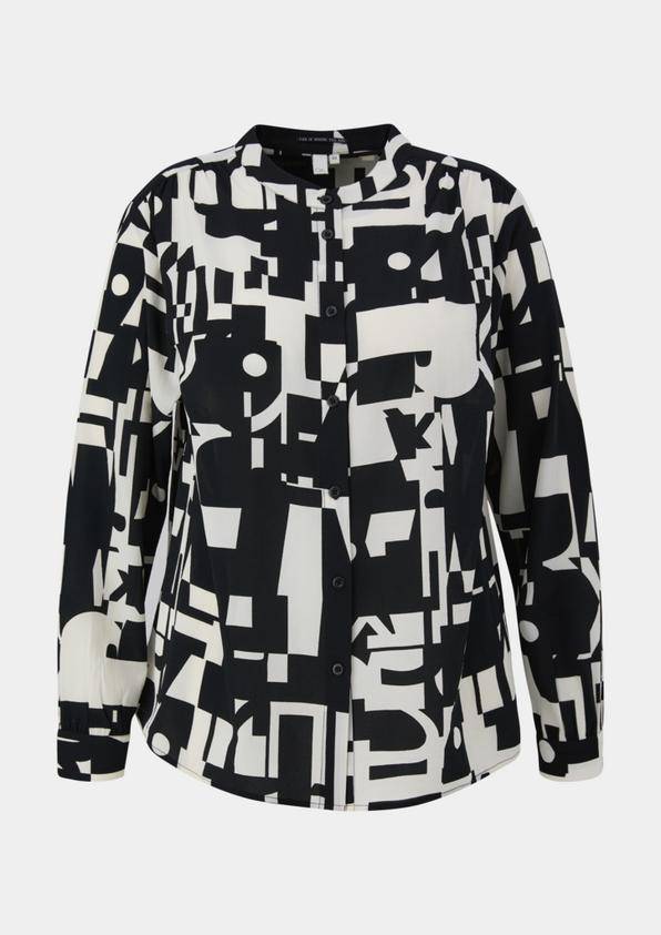 S.Oliver Crêpe-Bluse Mit Raffung