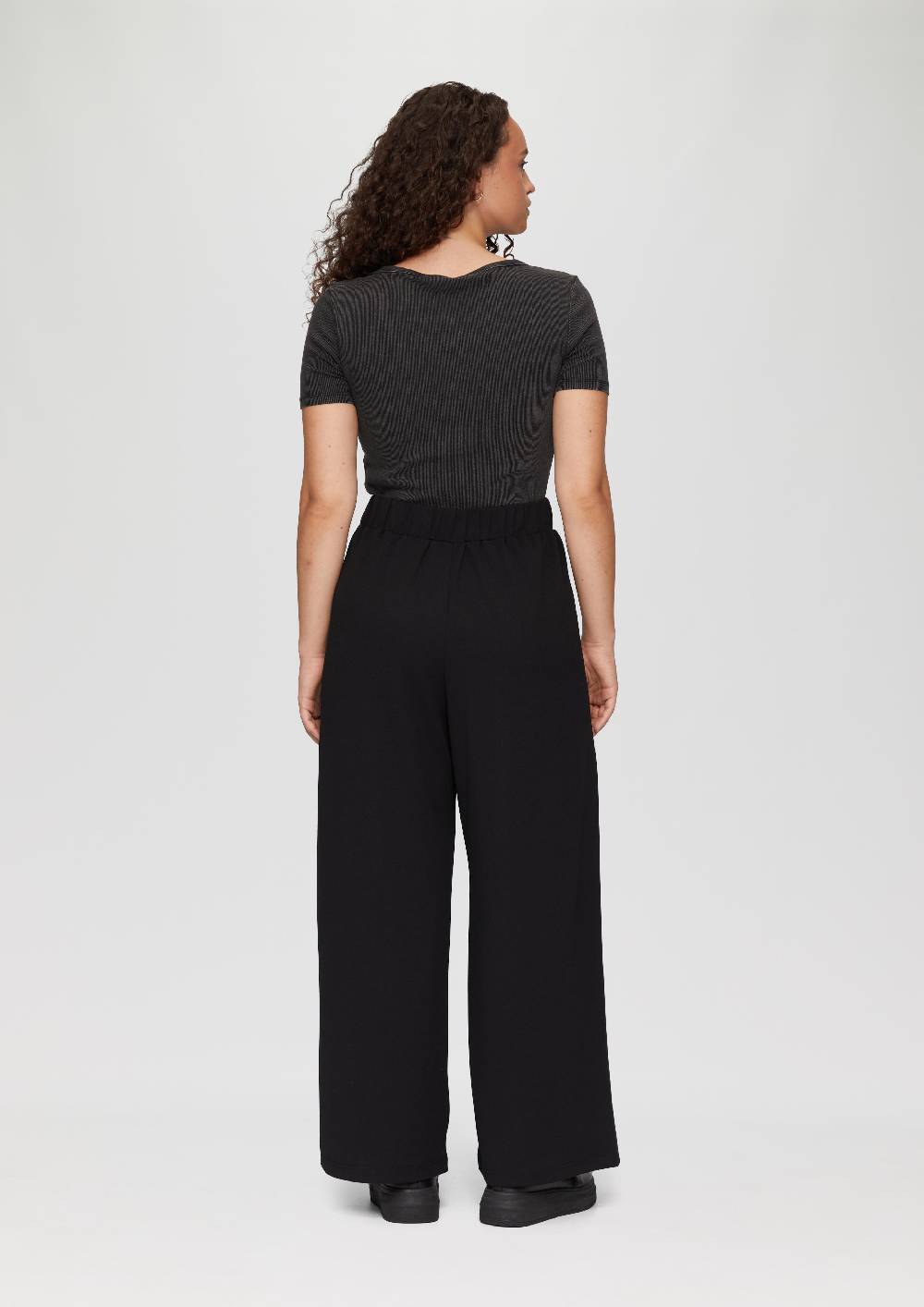 S.Oliver Crêpe-Hose Im Relaxed Fit Mit Wide Leg
