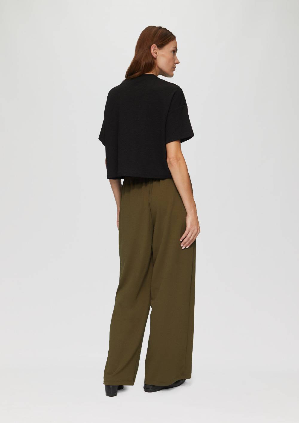 S.Oliver Crêpe-Hose Im Relaxed Fit Mit Wide Leg