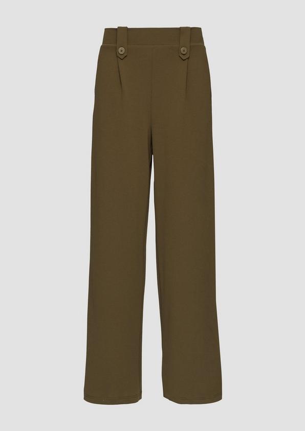 s.Oliver Crêpe-Hose im Relaxed Fit mit Wide Leg