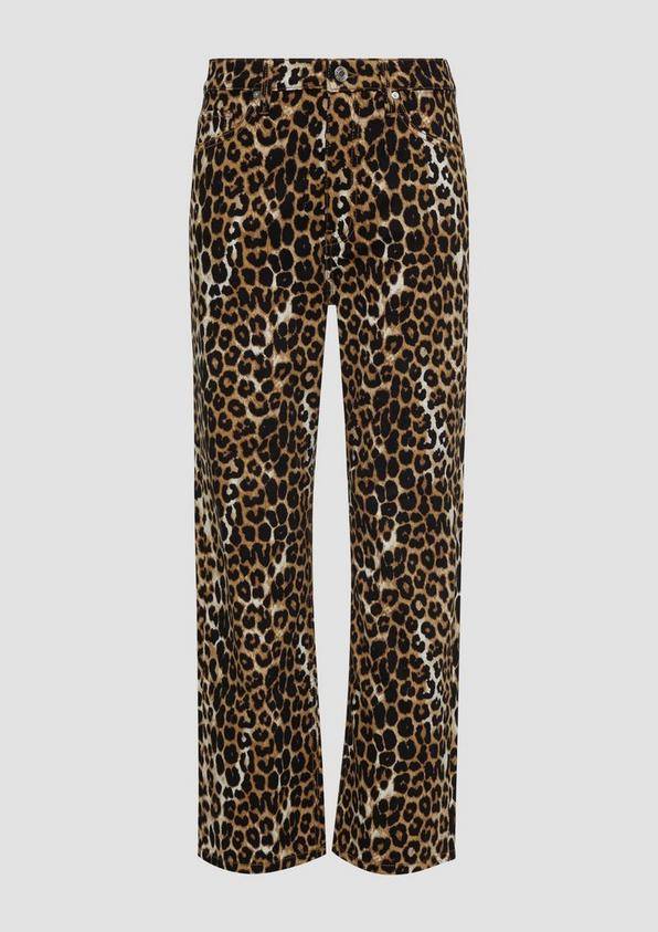 s.Oliver Crop Jeans Karolin im Leoprint