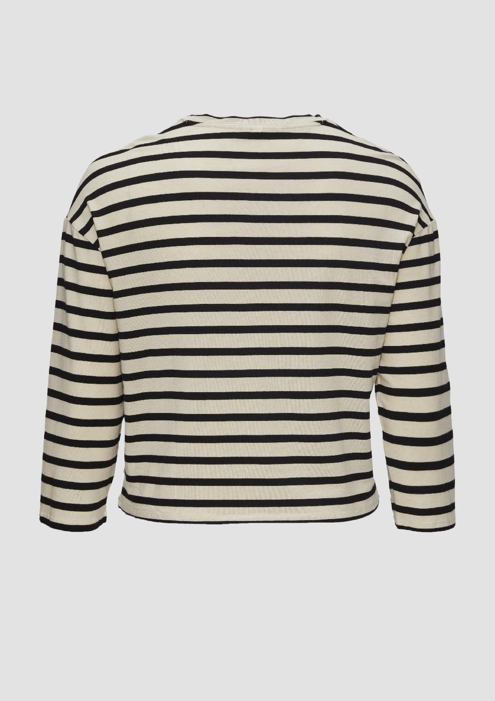 S.Oliver Cropped Langarmshirt Aus Lyocellmix