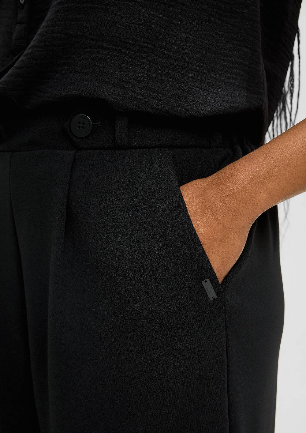 S.Oliver Culotte Aus Crêpe Im Loose Fit