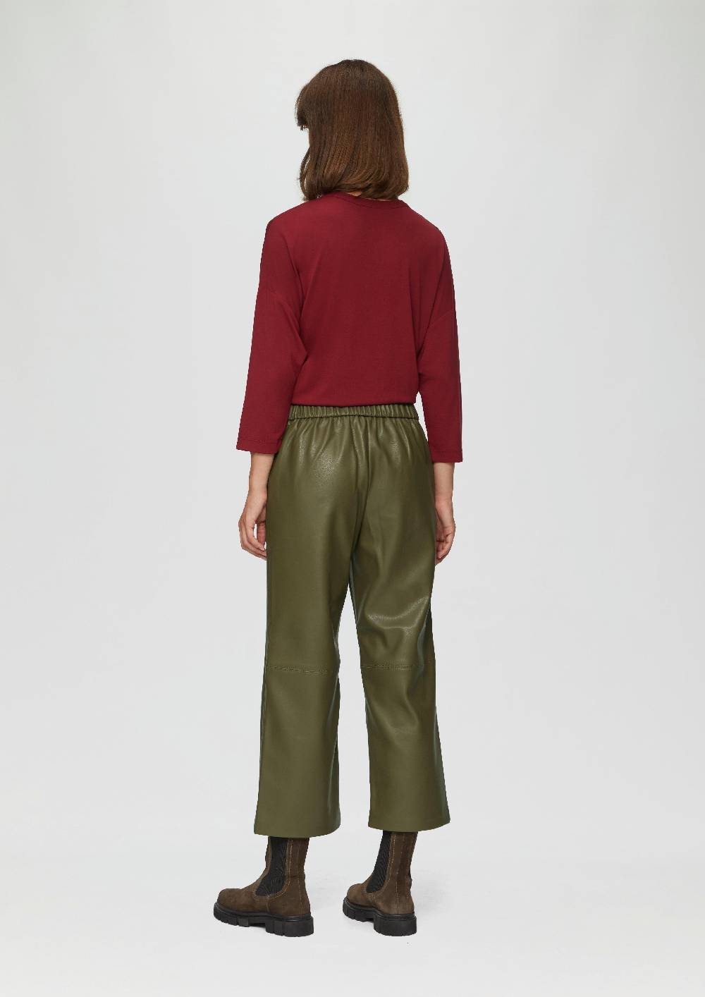 S.Oliver Culotte Aus Lederimitat Mit Nahtdetails