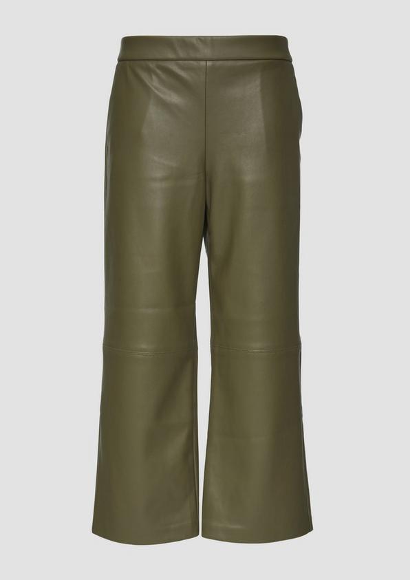 s.Oliver Culotte aus Lederimitat mit Nahtdetails